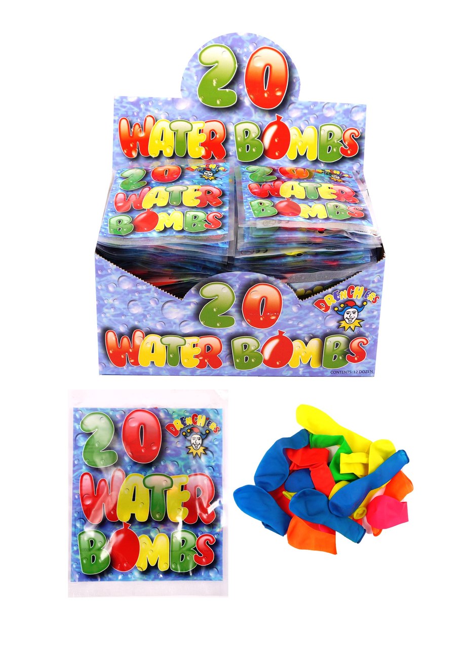 Box of 960 Water Bombs Balloons Assorted Neon Colours