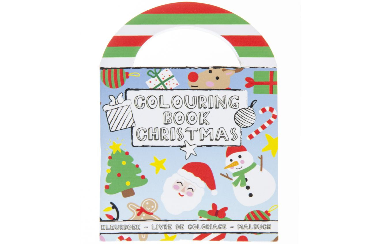 Pack of 48 Christmas Coloring Mini Books with Stickers