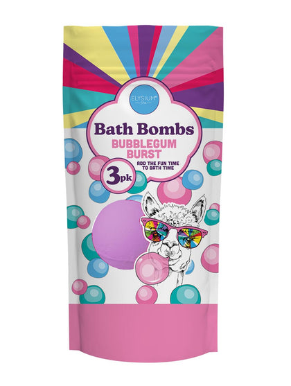 Pack of 3 50g Bath Bombs - Bubblegum Burst
