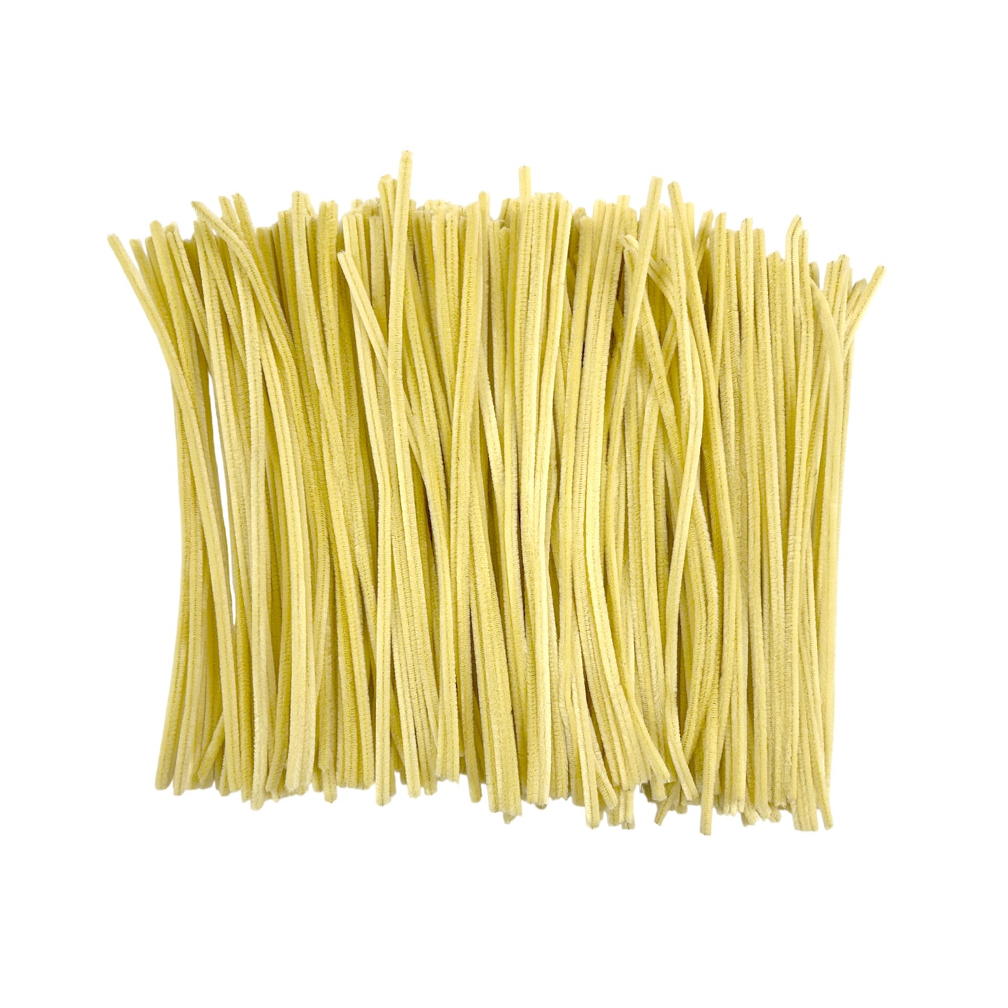 Pack of 250 Cream Yellow Coloured Pipe Cleaners 30cm x 6mm Craft Chenille Stems