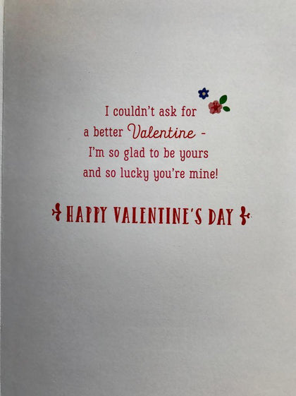 My Girlfriend Heartfelt Adorable Two Animated Teddy Elephants Valentine's Day Card