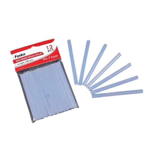 Pack of 12 7.2mm Hot Melt Gun Glue Sticks
