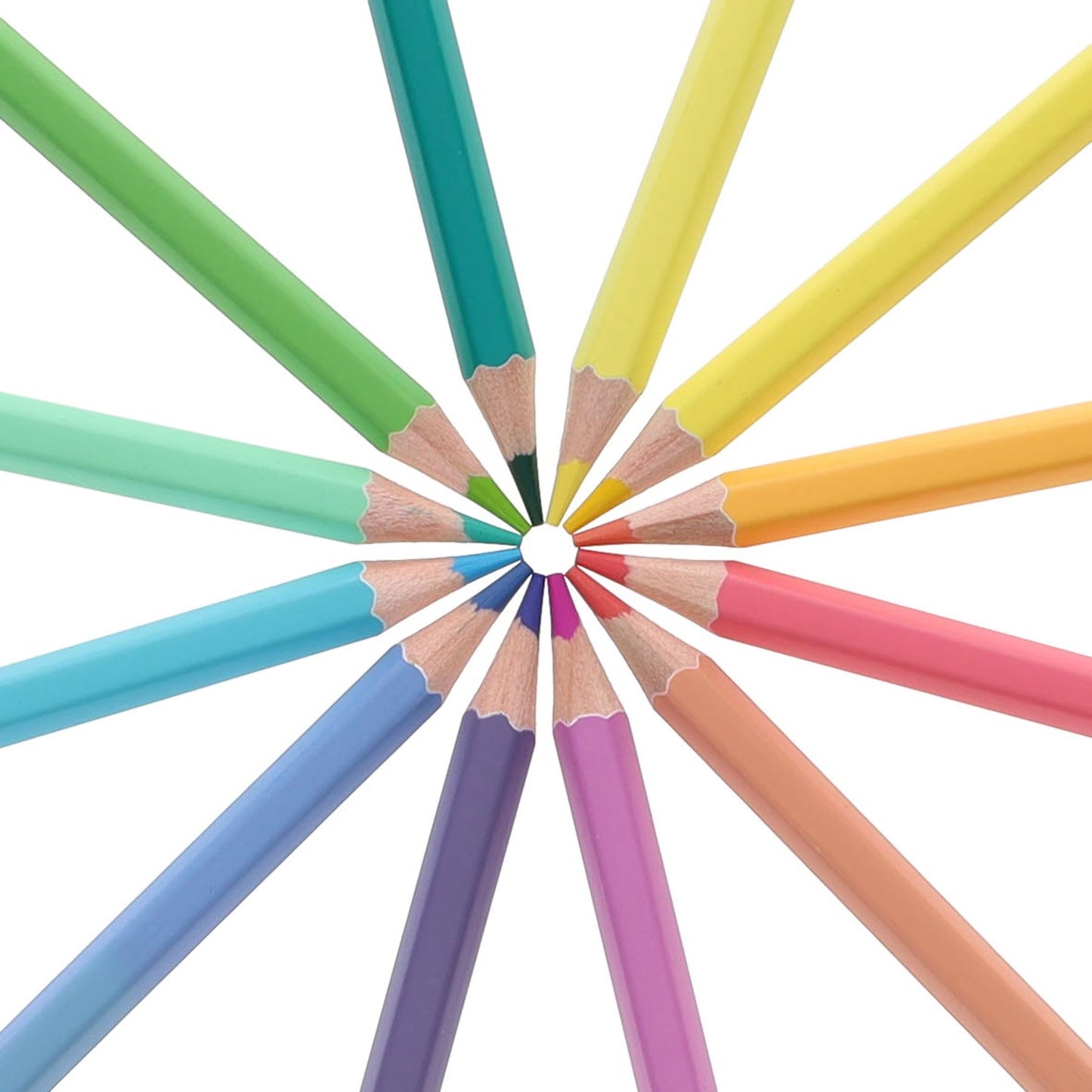 Pack of 12 Pastel Shades Colour Pencils by World of Colour