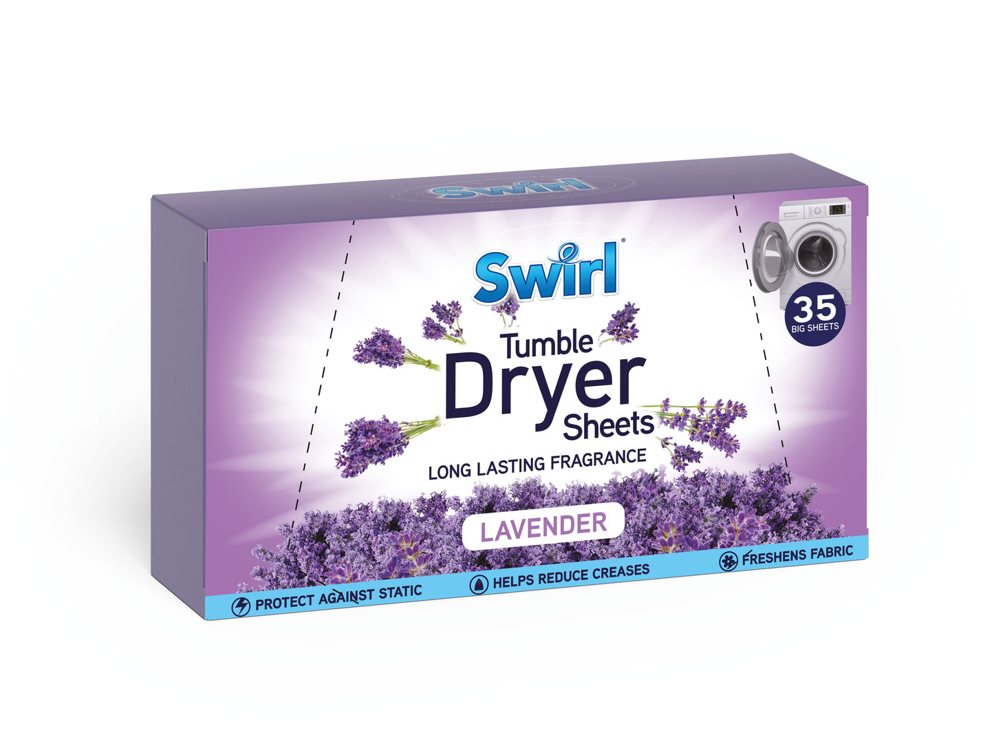 Pack of 35 Swirl Laundry Sheets Lavender
