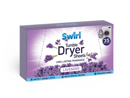 Pack of 35 Swirl Laundry Sheets Lavender