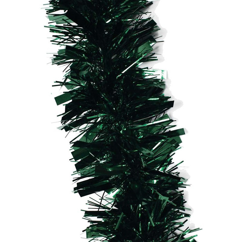 2m Christmas Chunky Dark Green Tinsel