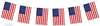 USA Rectangular Bunting 10m with 20 Flags