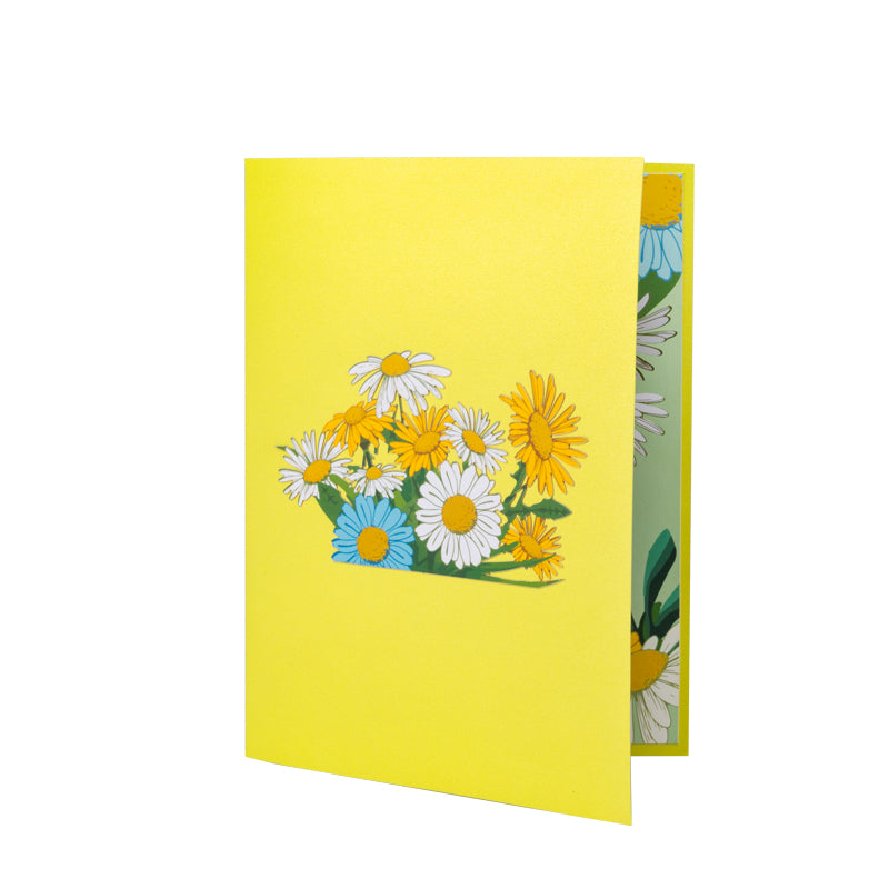 Daisy Delight 3D Floral Pop Up Greeting Card