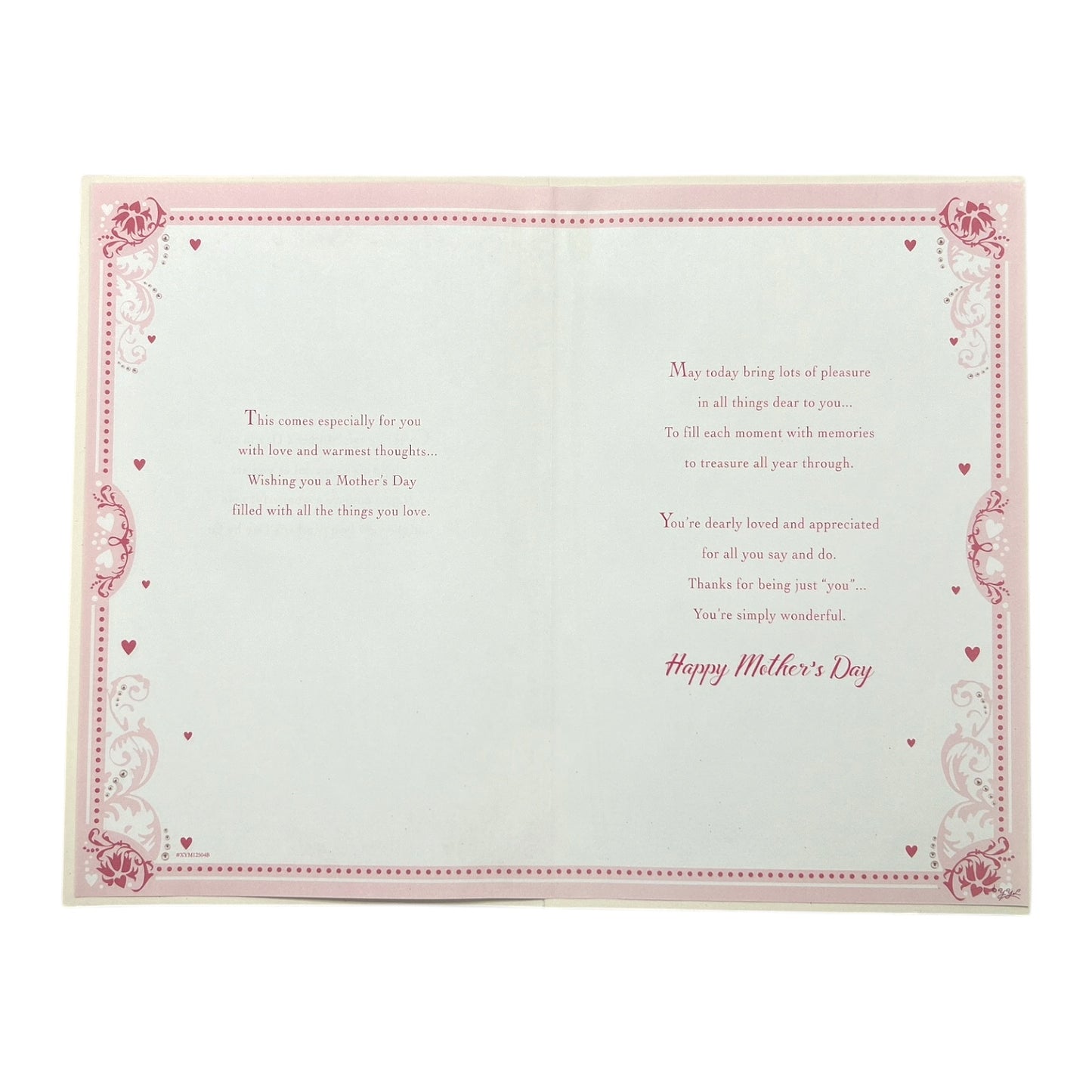Especially For You Heart Design Keepsake Mother's Day Boxed Card