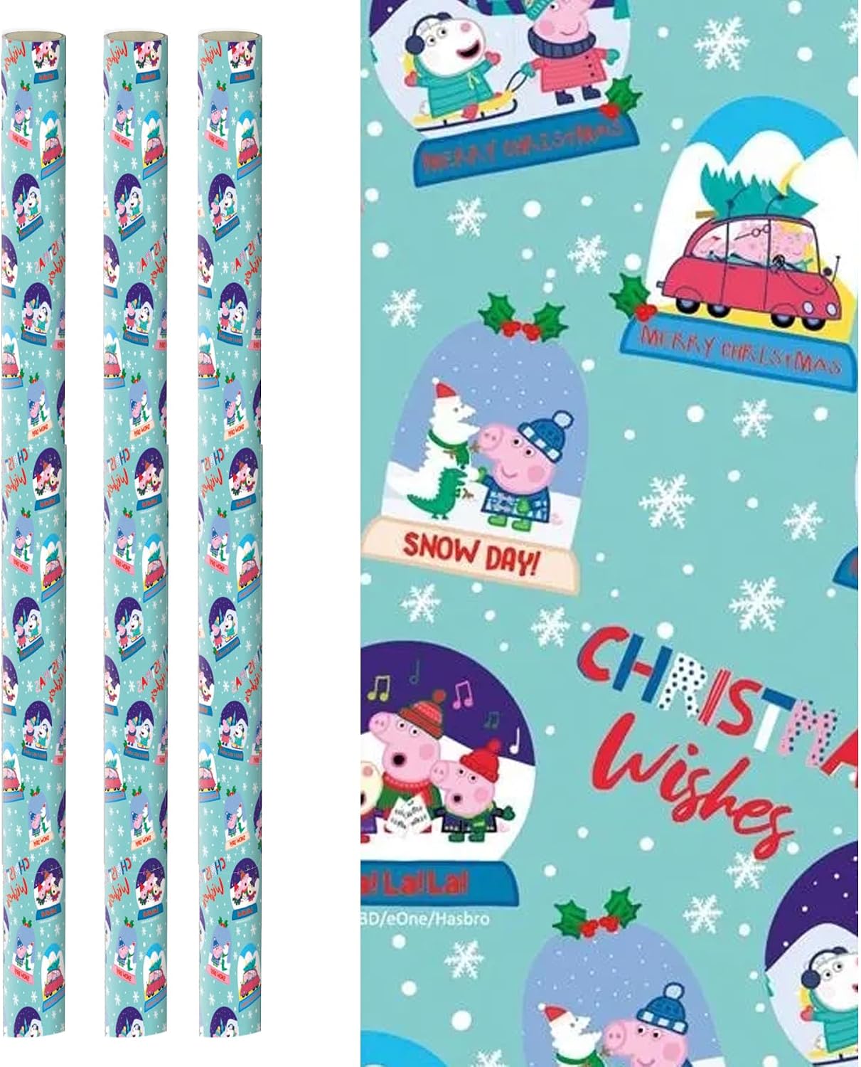 Peppa Pig Christmas Wrapping Paper Roll 2m x 69cm