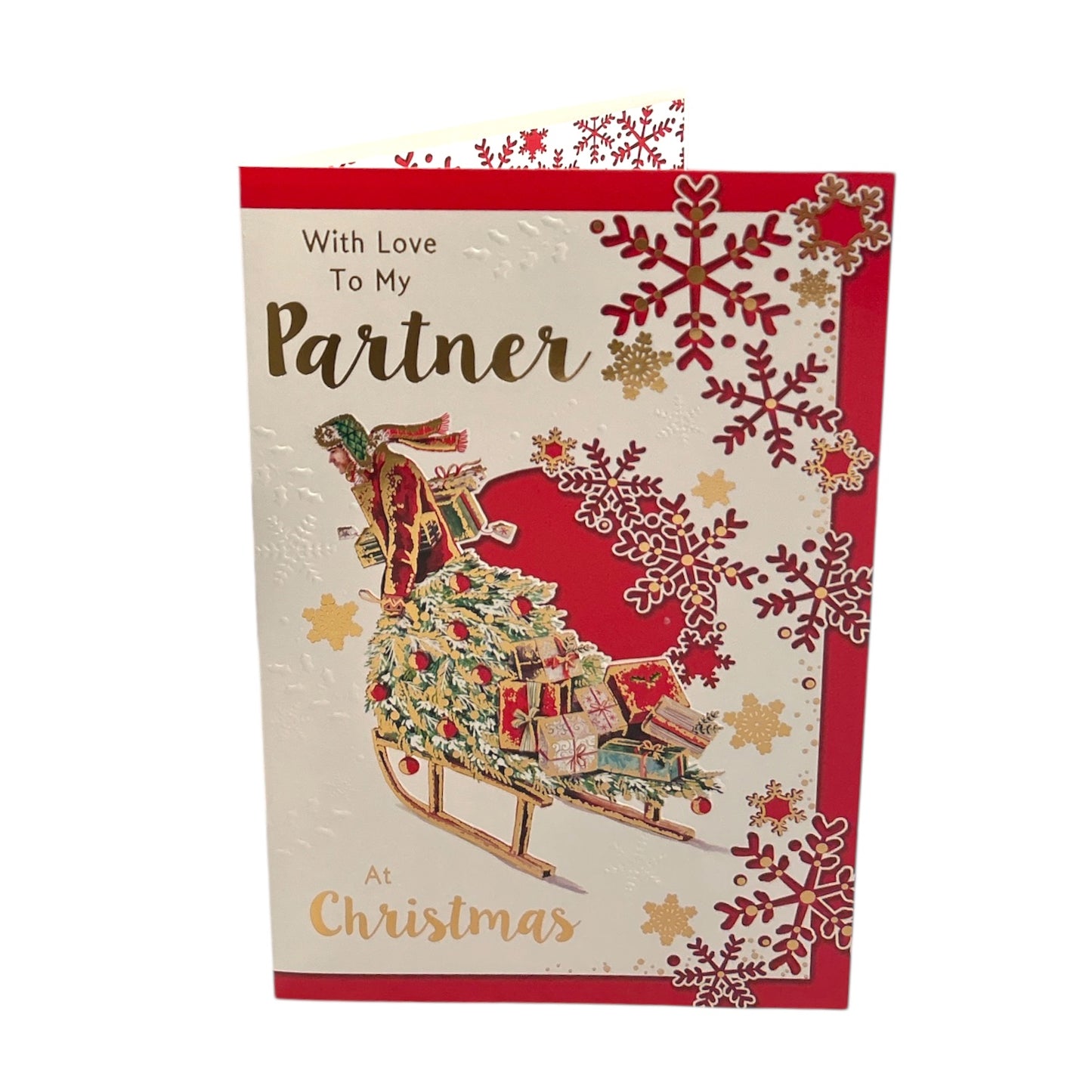 For Partner Holiday Cheer & Togetherness Christmas Wishes Card