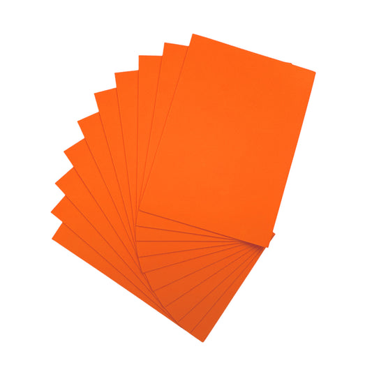 Pack of 50 A5 Orange Coloured EVA Foam Sheets