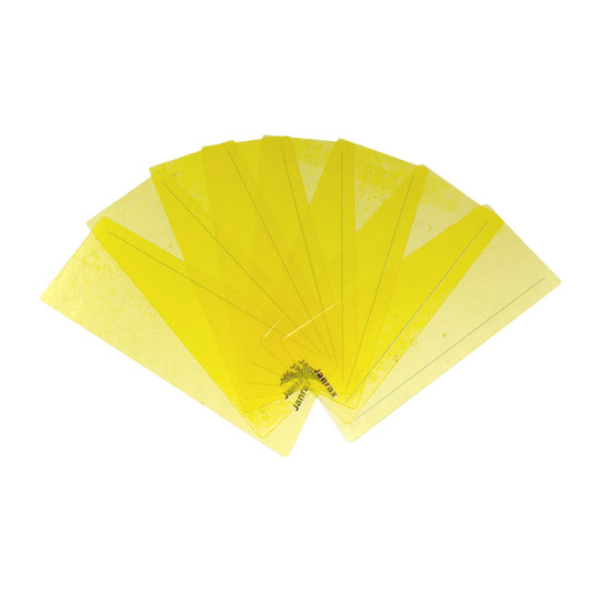 Pack of 8 Yellow 210x80mm Dyslexia Overlay Reading Strips – PET Material, Rounded Corners