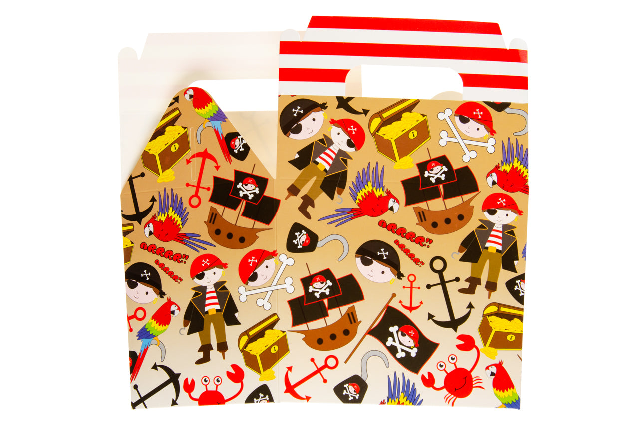 Pack of 12 Pirate Party Lunch Boxes