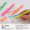 Pack of 12 Slim Pink Highlighter Pens - Chisel Tip