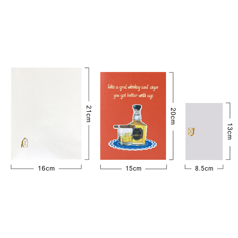 Aged to Perfection 3D Whiskey Pop Up Birthday Card