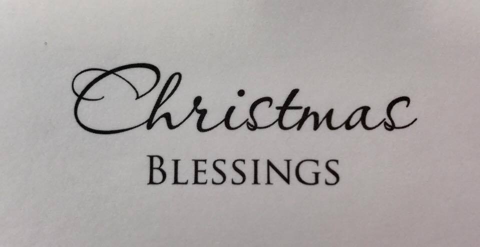 Pack of 6 Traditional Design Christmas Blessings Cards 