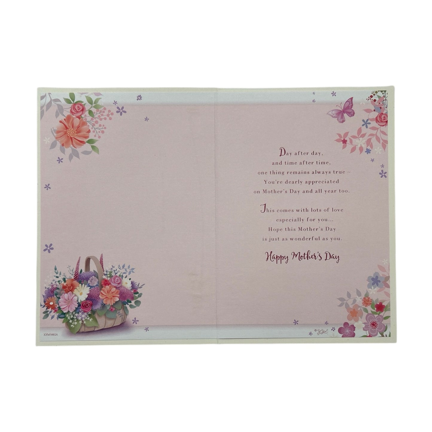 To A Dear Mam Pastel Floral Wallet Design Mother's Day Card