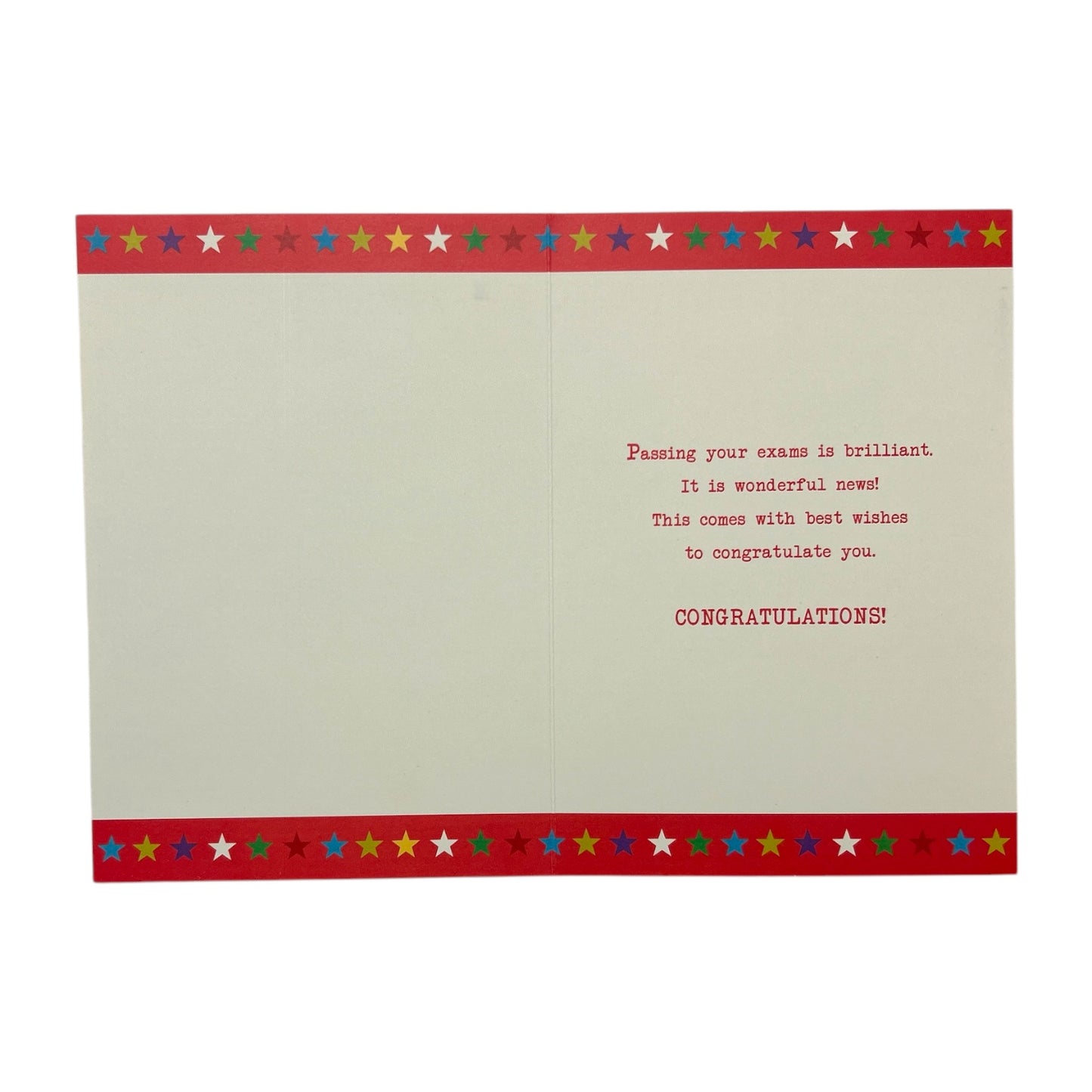 To Son You Passed Your Exam Multi Stars Design Congratulations Card