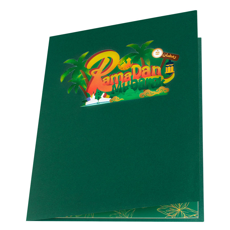 Lanterns of Blessing 3D Pop Up Mubarak Ramadan Card