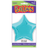 20" Baby Blue Solid Star Foil Balloon