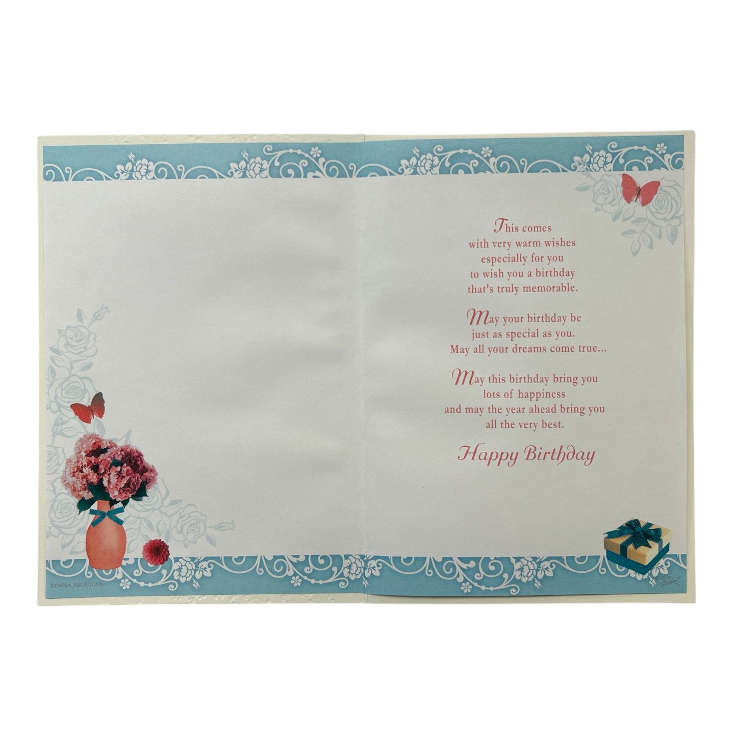 Flowers Vase Design To a Special Nanna Birthday Card