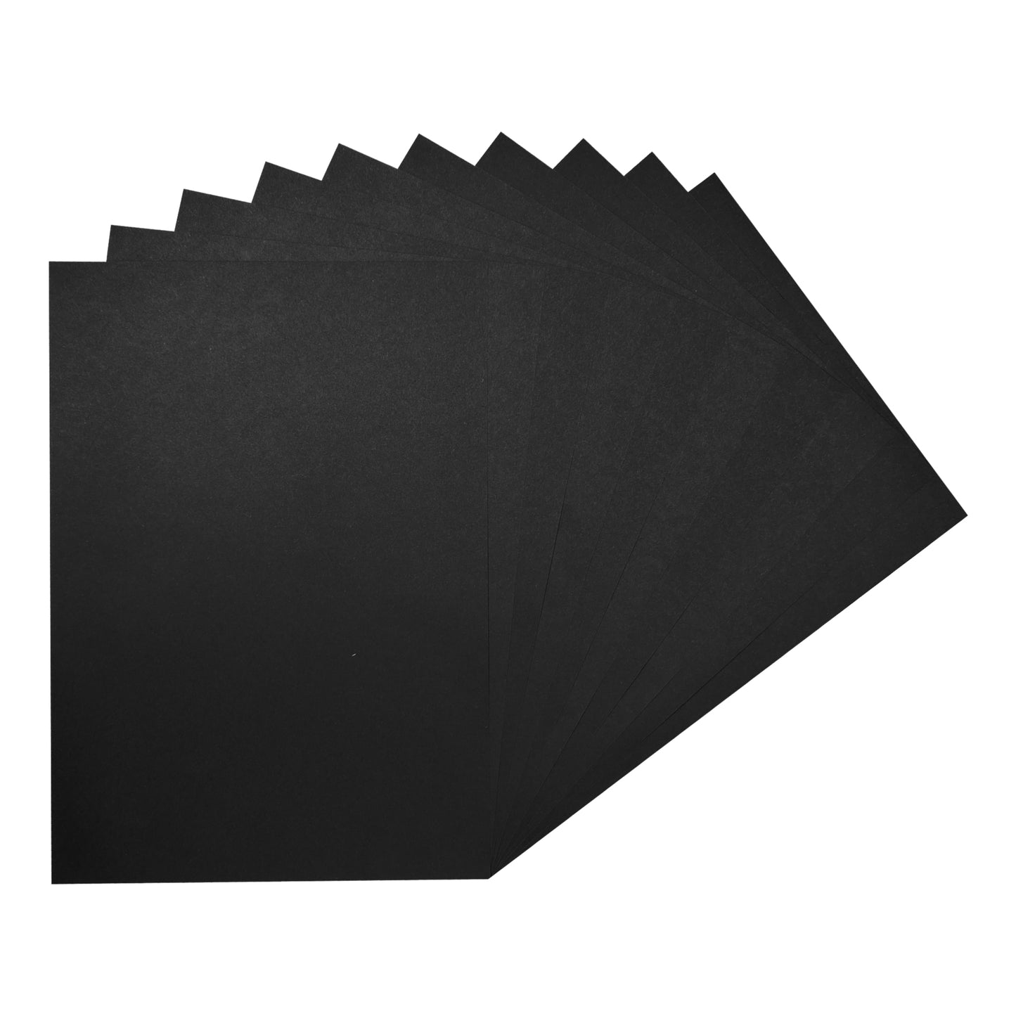 Pack of 20 Sheets A2 Black Colored Craft Papers 230gsm