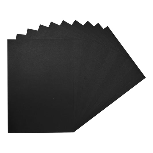 Pack of 20 Sheets A2 Black Colored Craft Papers 230gsm