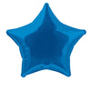 20" Royal Blue Solid Star Foil Balloon
