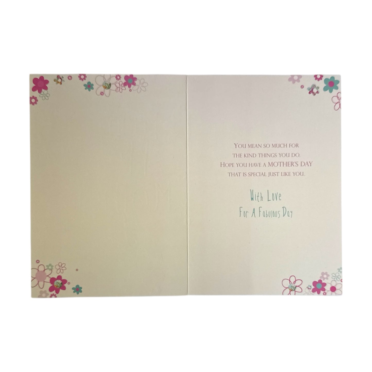 For A Special Mummy Daisy Flowers Design Mother's Day Card