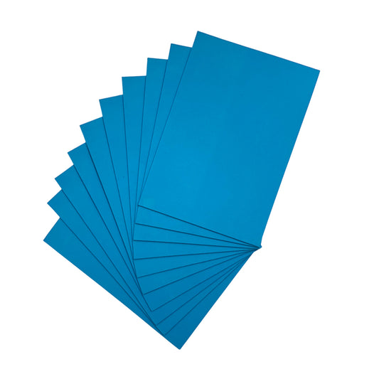 Pack of 10 A5 Blue Coloured Eva Foam Sheets