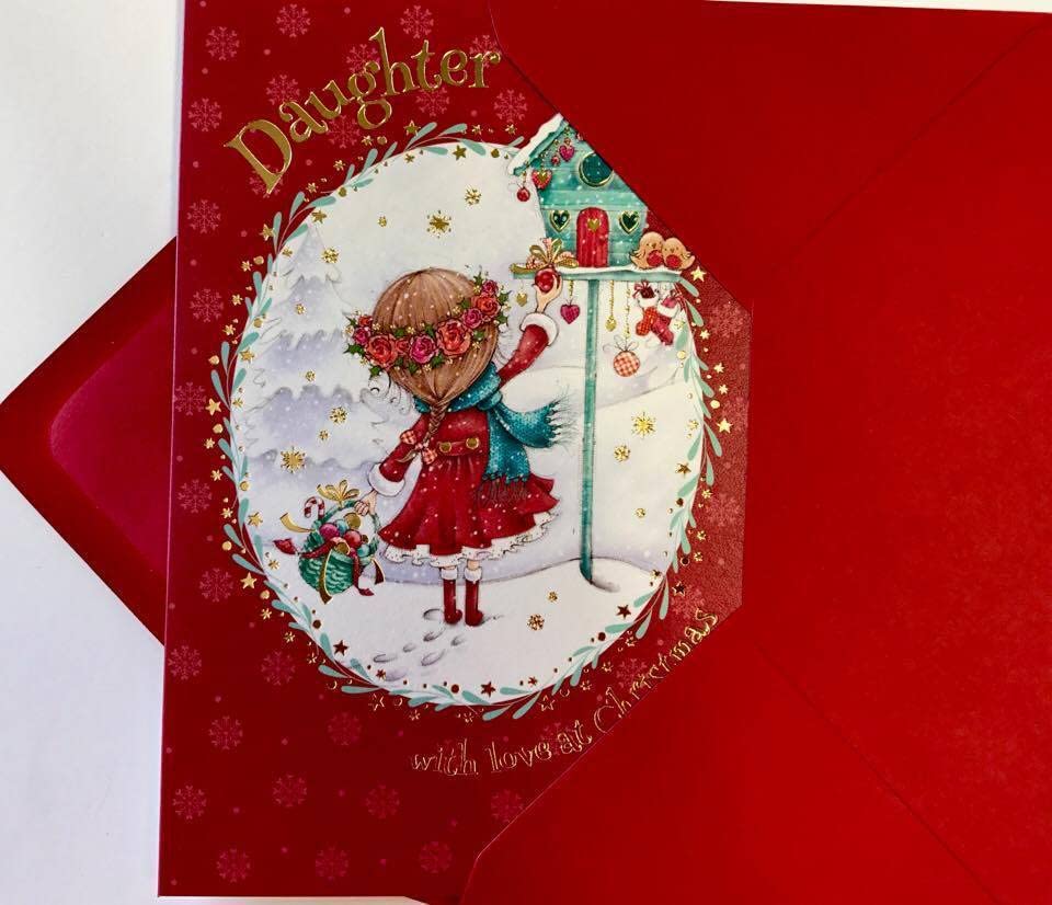 Daughter Cute Christmas Card 