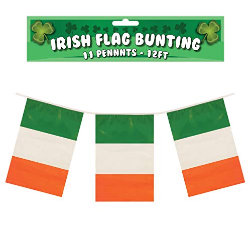 12ft Bunting Eire with 11 Ireland Flags PVC