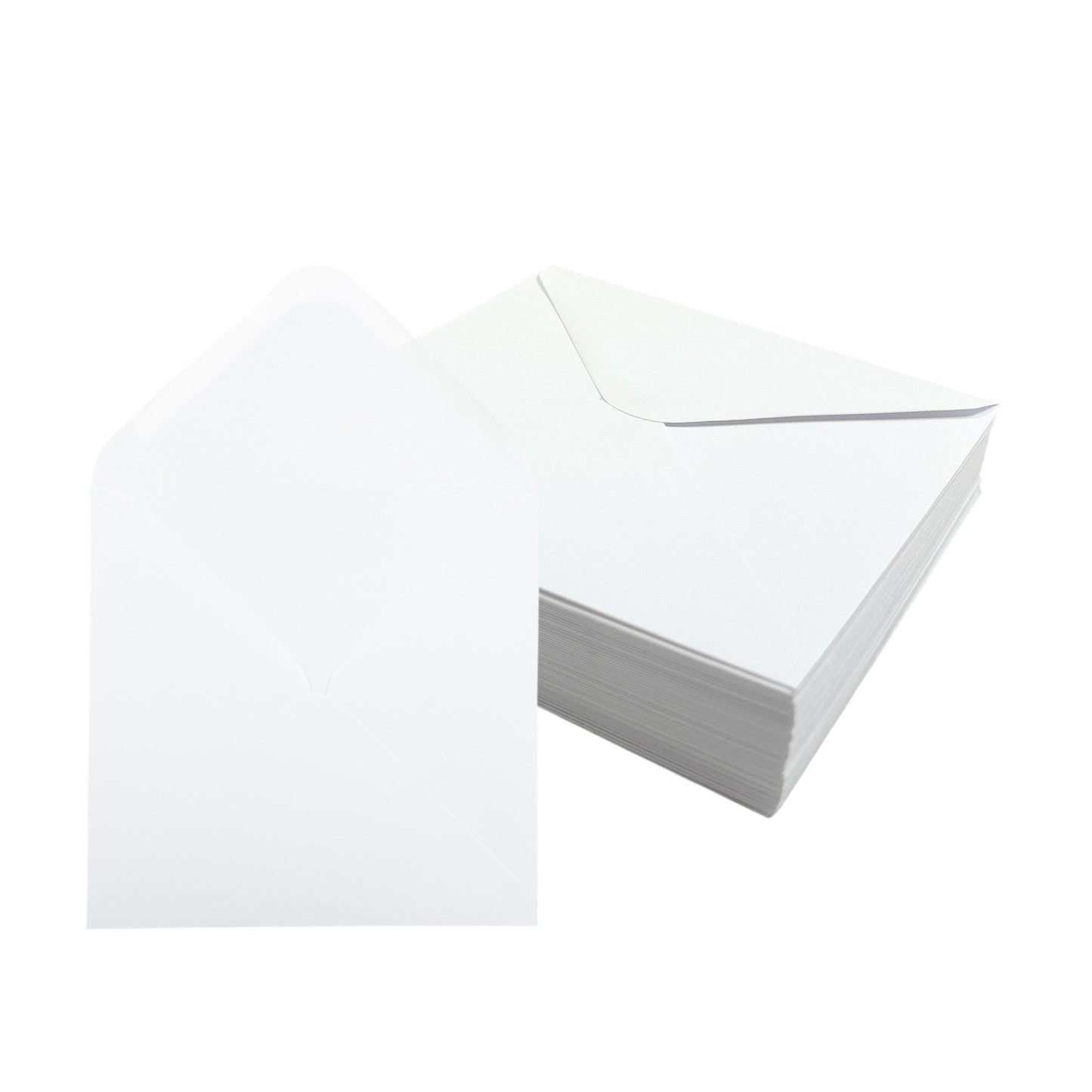 Pack of 50 White 100gsm 155x155mm Gummed Envelopes