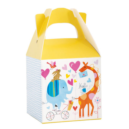 Pack of 8 Zoo Baby Shower Favor Boxes