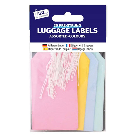 30 Luggage Labels 135 x 75mm