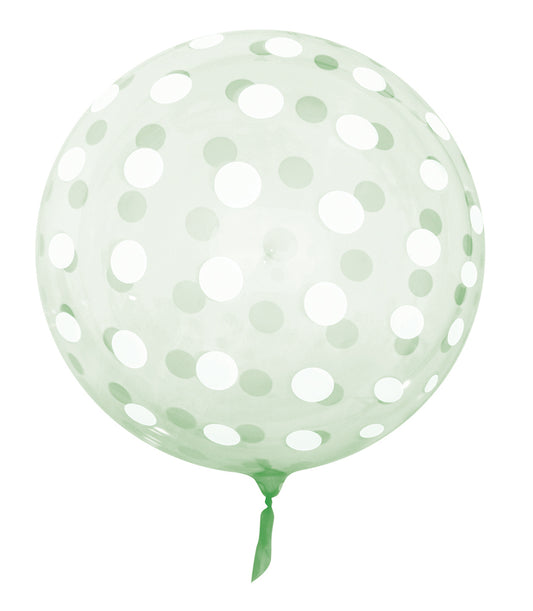 Pack of 5 Green Polka Dots 18" Vortex Balloons