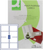 Pack of 800 A4 8 Per Sheet Multipurpose White Labels 99.1 x 67.7mm