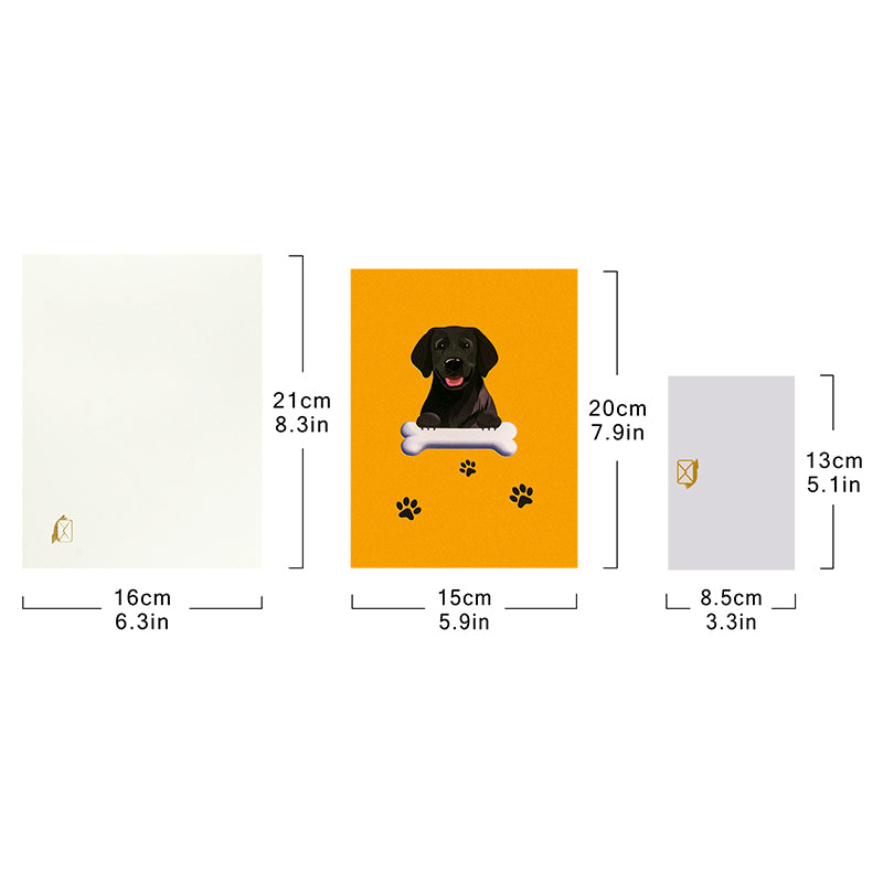Loyal & Loved Labrador 3D Dog Pop Up Card