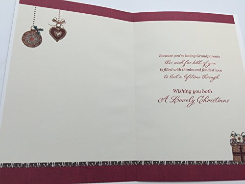 Grandma And Granddad - Christmas Card With Words