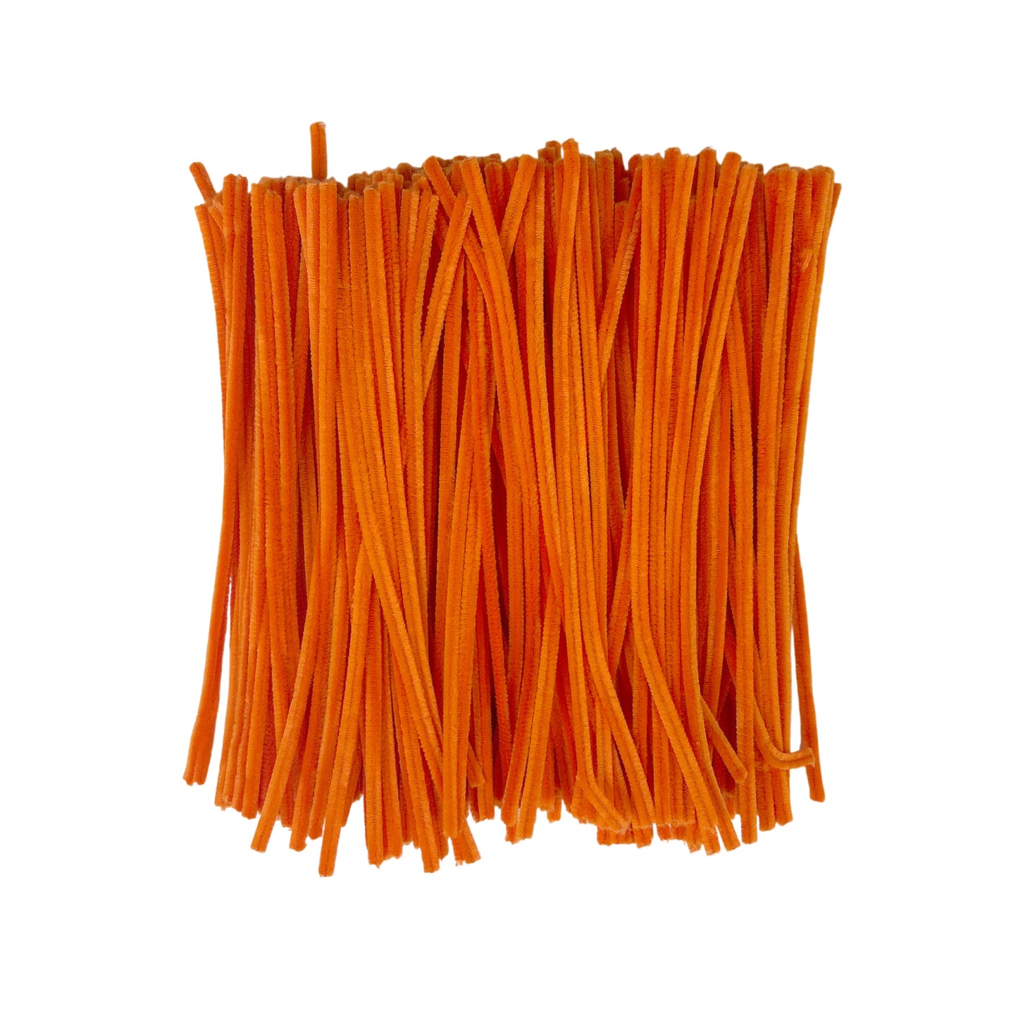 Pack of 250 Orange Coloured Pipe Cleaners 30cm x 6mm Craft Chenille Stems