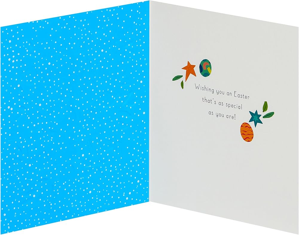 Eggs and Bunnies Design Grandson Easter Card