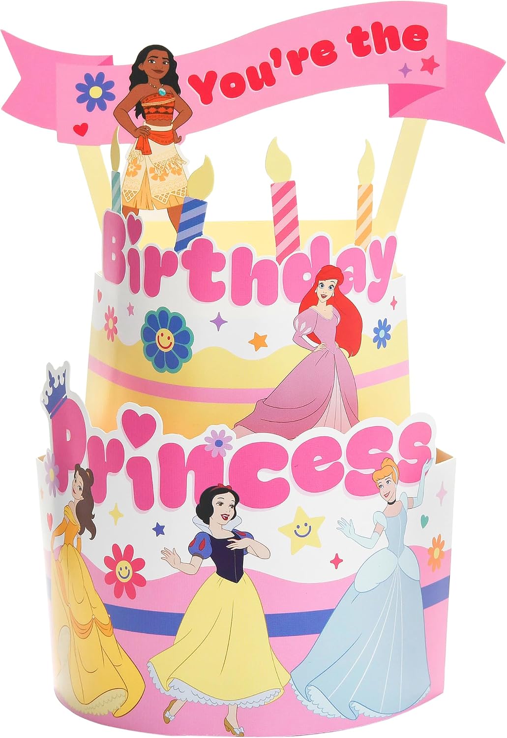 Disney Princess Cake Design Pop Up Birthday Card