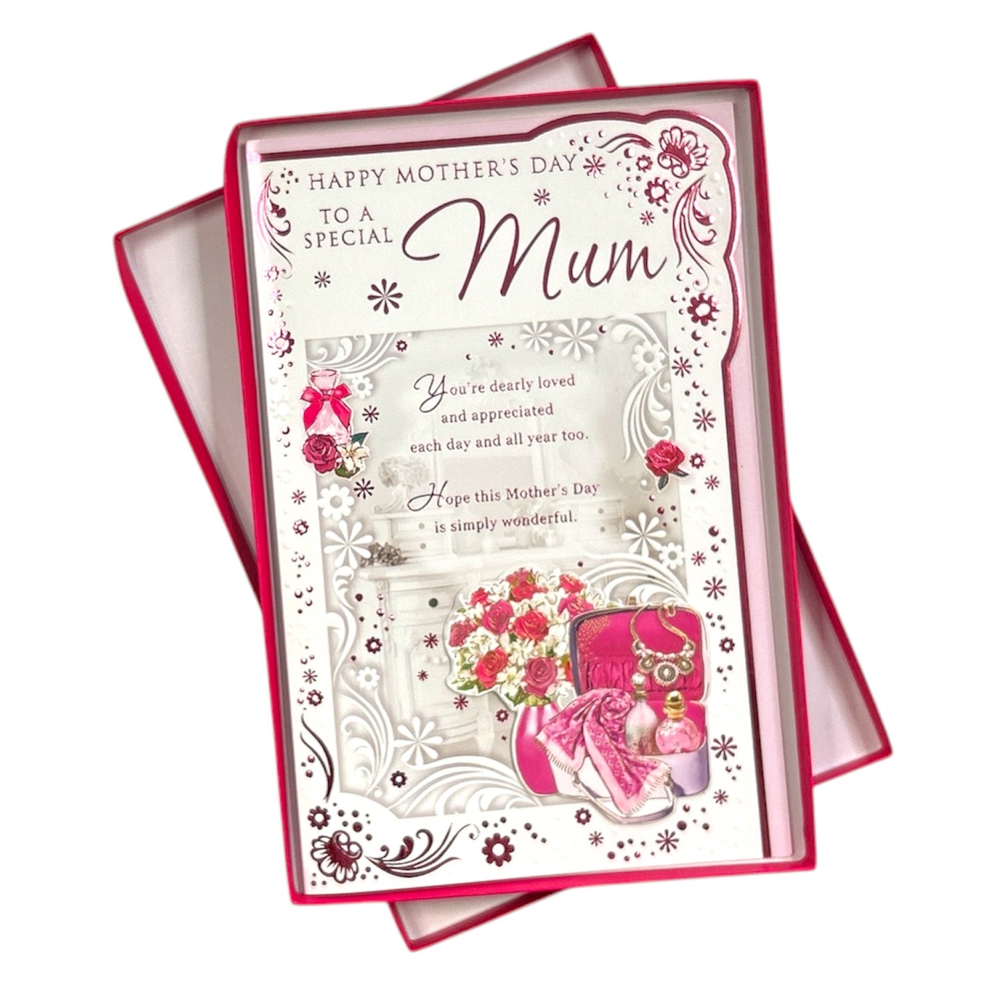 To A Special Mum Flowers and Purse Design Mother's Day Boxed Card
