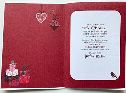 All of You 6 Christmas Card Lovely Verse and Quality 