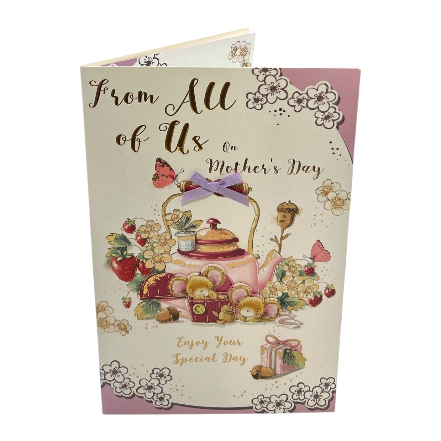 From All Of Us Mice And Teapot Design Mother's Day Card