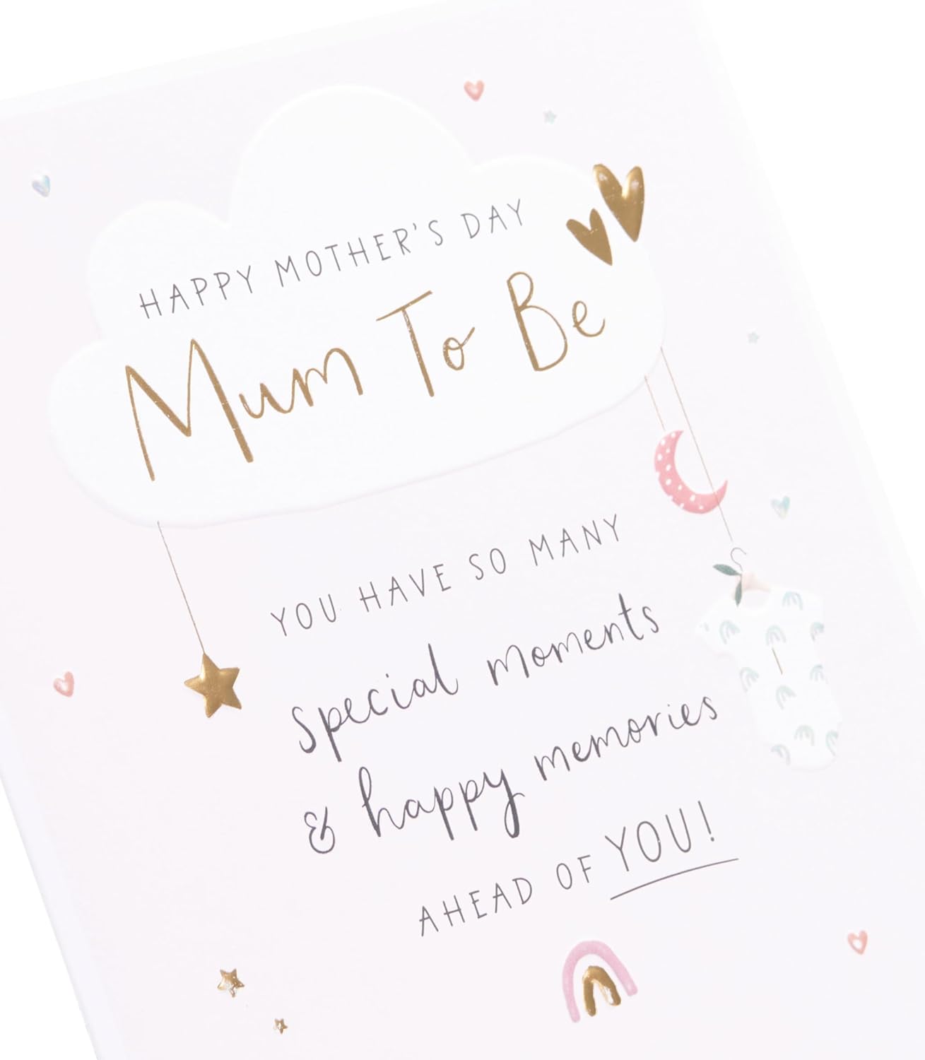 Cute Cloud Design for Mum To Be Mother's Day Card