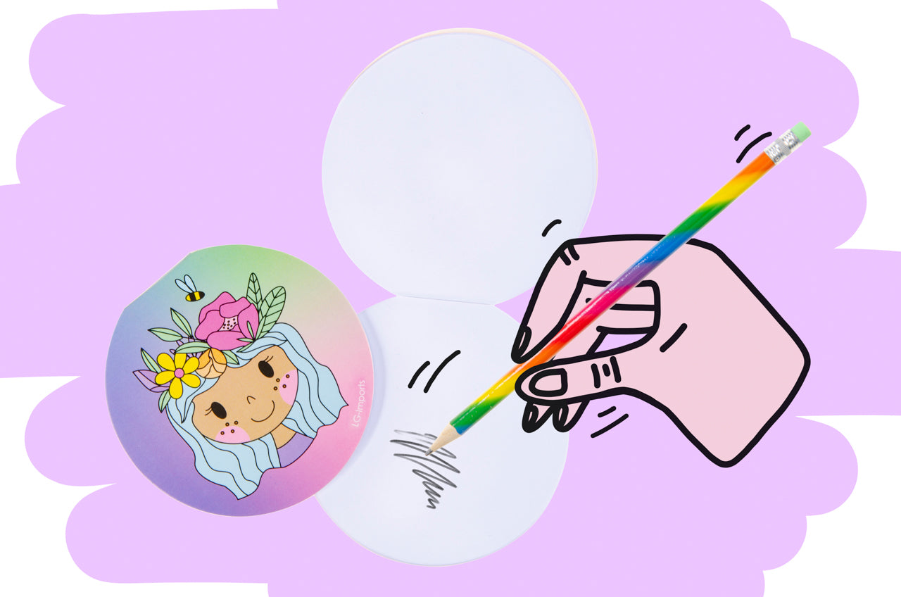 Single Round Princess Design Notebook 8cm