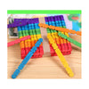 Pack of 50 Assorted Colour Wooden Sticks 114 x 10 x 2mm