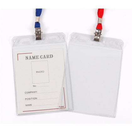 Box of 50 Name Badges with Lanyards